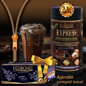 FEDBOND® EXPRESS COCO-CHOCO NOIR 15 főétkezést kiváltó, testsúlycsökkentő, diétás fehérjeturmix